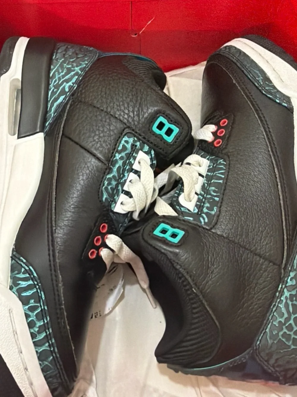 Jordan Kids' Sneaker Box with Black, Gray, Red Accents